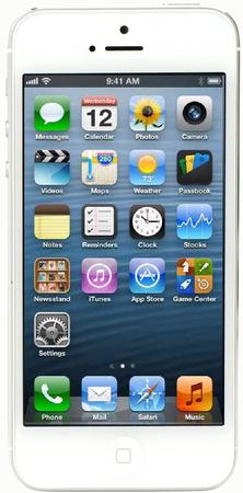 Смартфон Apple iPhone 5 64Gb White & Silver - Беслан